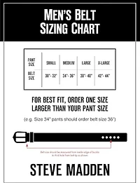 STEVE MADDEN FEATHER EDGE BELT