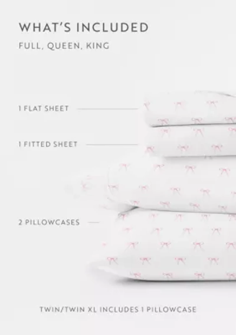 Ultra Soft 4-Piece Sweet Florals Ditsy Patterned Sheet Set