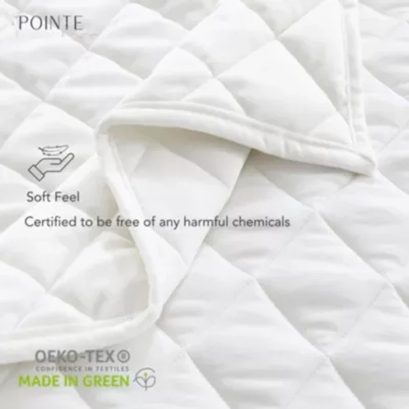 Pointehaven Luxury Diamond Velvet Quilt Set