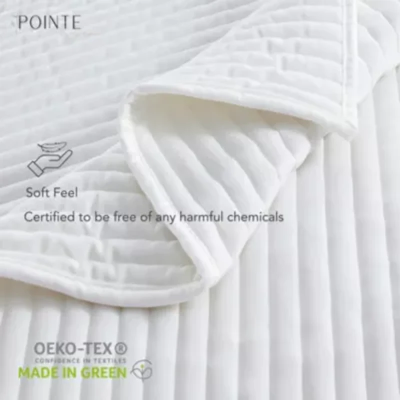 Pointehaven Luxury Channel Velvet Quilt Set