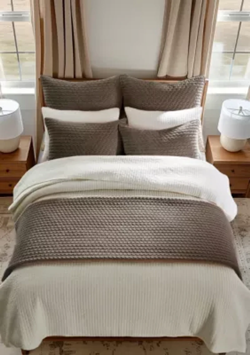 Velvet Stitch Euro Sham Set of 2