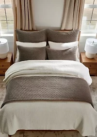 Velvet Stitch Euro Sham Set of 2