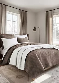 Velvet Stitch Euro Sham Set of 2
