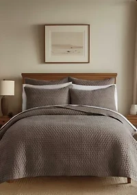 Velvet Stitch Euro Sham Set of 2