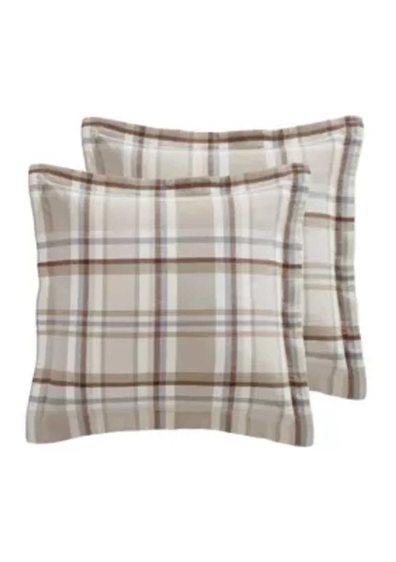 Spencer Plaid Euro Sham Set of 2