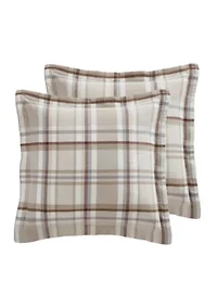 Spencer Plaid Euro Sham Set of 2