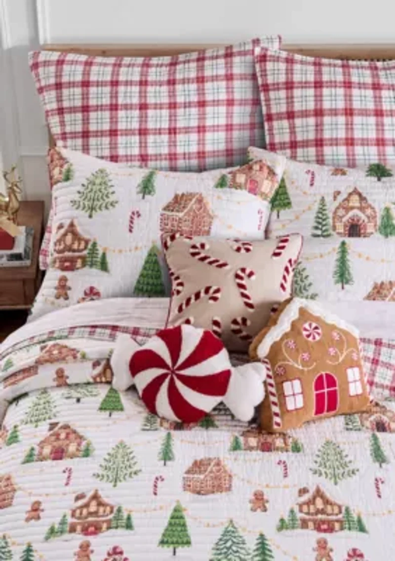 Gingerbread Village Sham