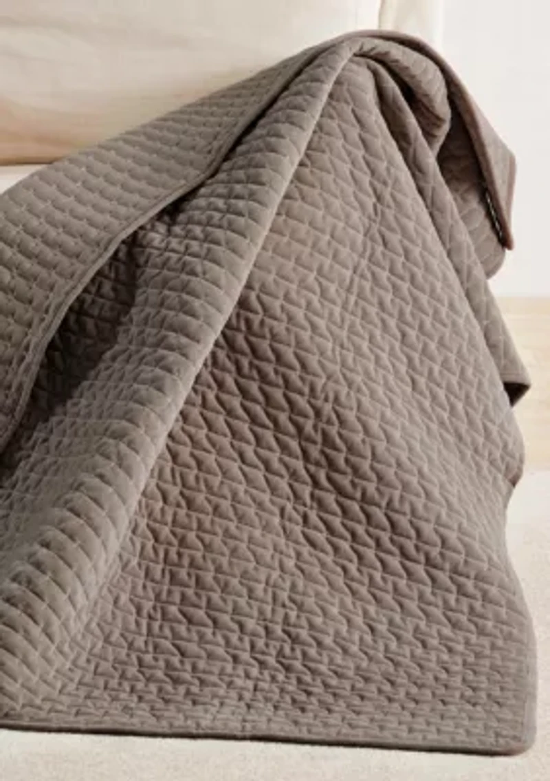 Velvet Stitch Quilted Throw
