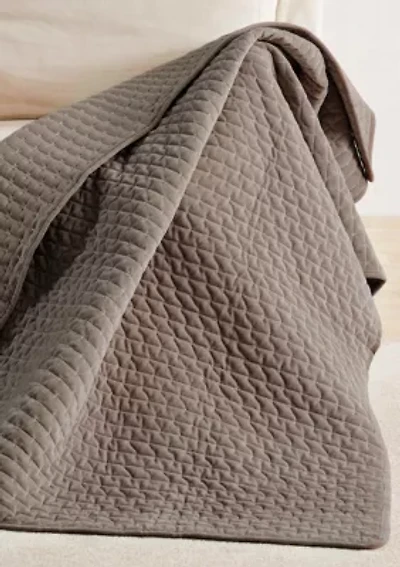 Velvet Stitch Quilted Throw