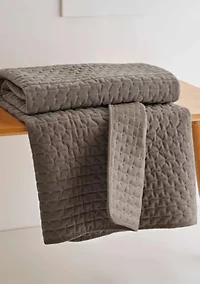 Velvet Stitch Quilted Throw