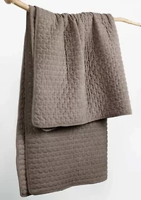 Velvet Stitch Quilted Throw