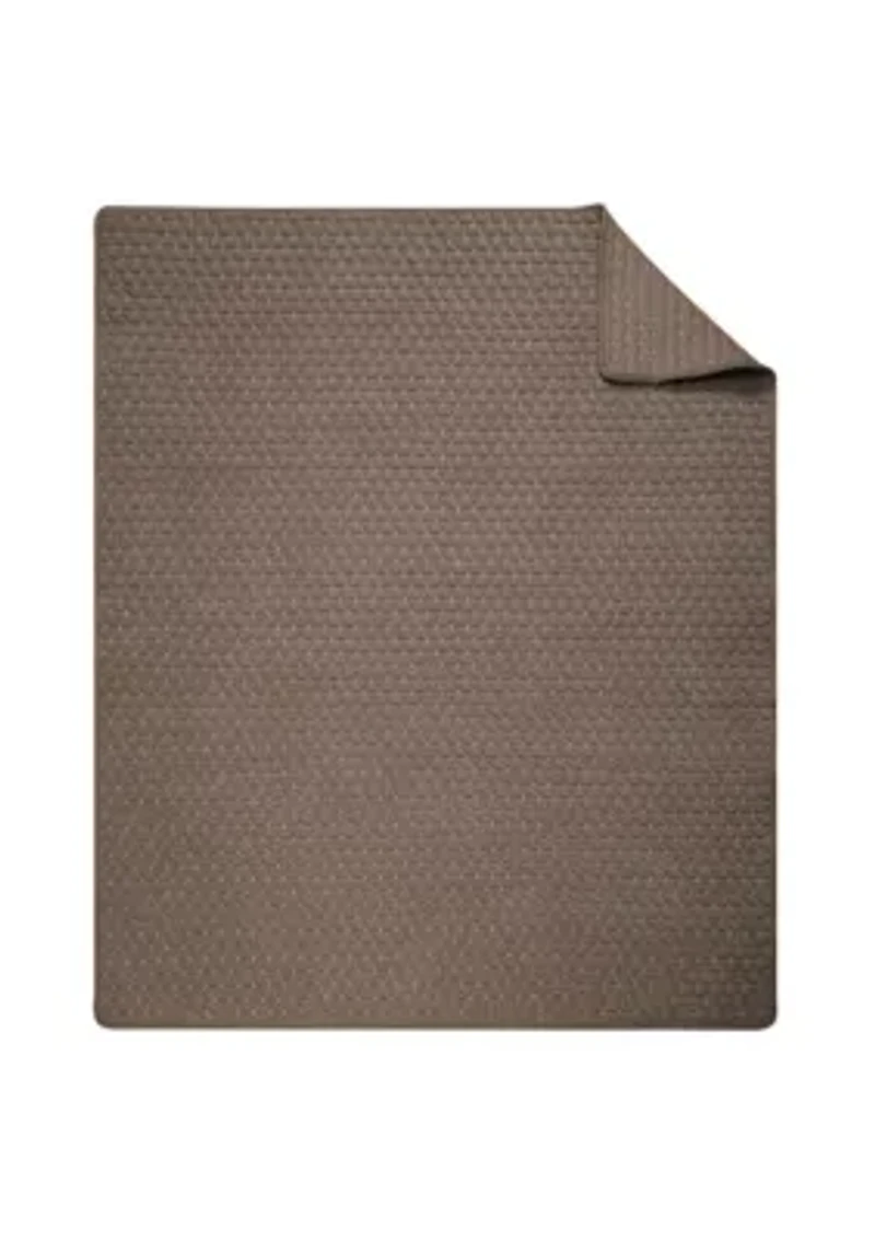 Velvet Stitch Quilted Throw