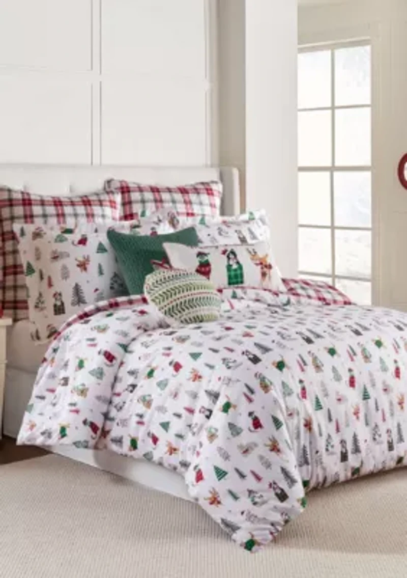 Meowy Christmas Duvet Cover Set