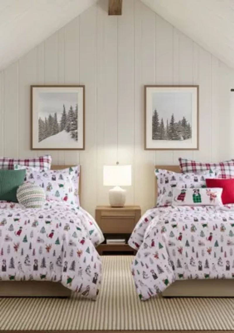 Meowy Christmas Duvet Cover Set