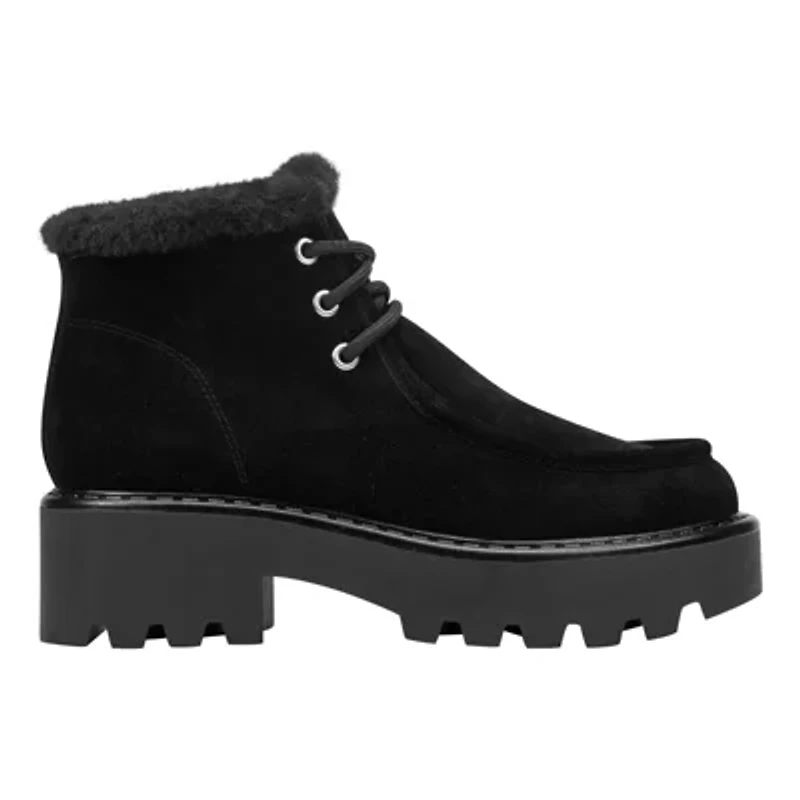 Percy Lace-up Lug-sole Casual Booties