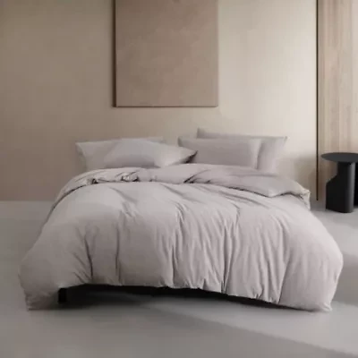 Modern Cotton Melange Duvet Set