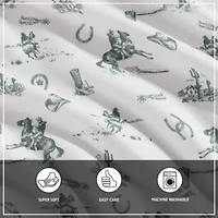Cowboy Rodeo Microfiber Sheet Set