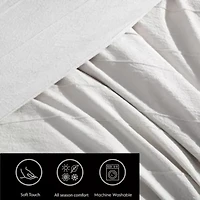 Woven Tucks Cotton Comforter Set