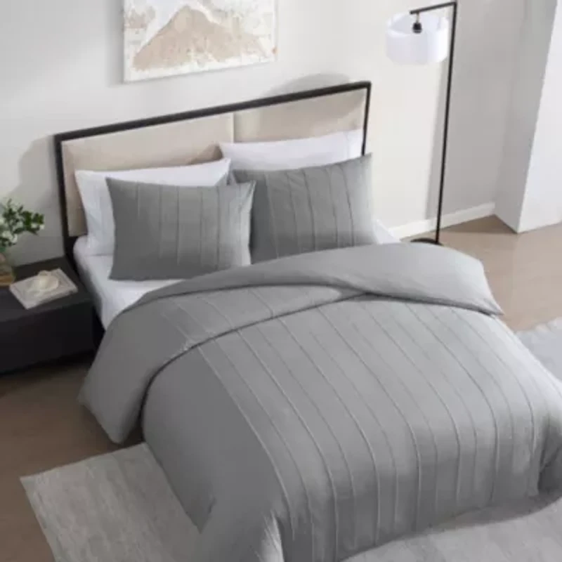 Woven Tucks Cotton Comforter Set