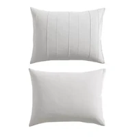 Woven Tucks Cotton Comforter Set