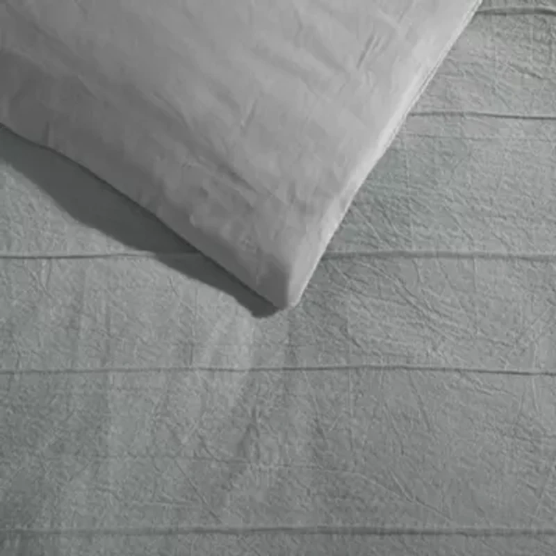 Woven Tucks Cotton Comforter Set