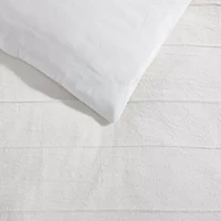Woven Tucks Cotton Comforter Set