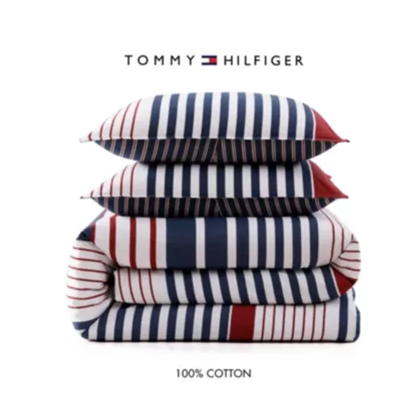 Brooklyn Stripe Cotton Duvet Set