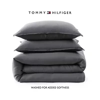 TH Solid Microfiber Comforter Set