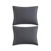 TH Solid Microfiber Comforter Set