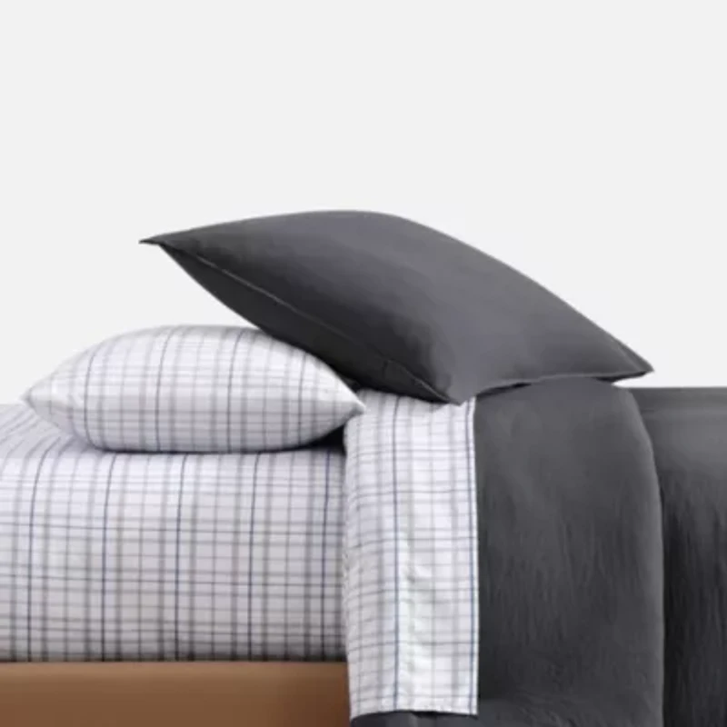 TH Solid Microfiber Comforter Set