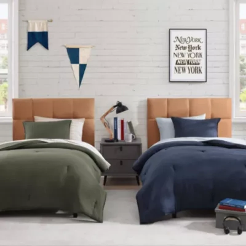 TH Solid Microfiber Comforter Set