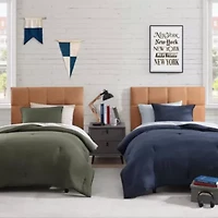 TH Solid Microfiber Comforter Set