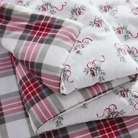 Yuletide Spruce Plaid Cotton Comforter Set