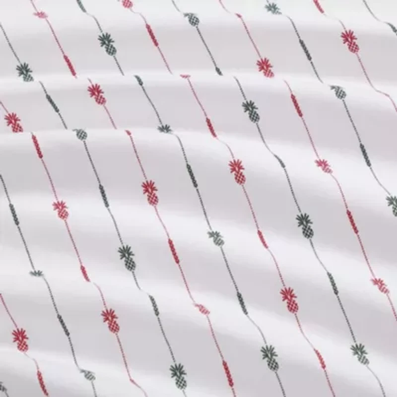 Pineapple Pinstripe Cotton Sheet Set