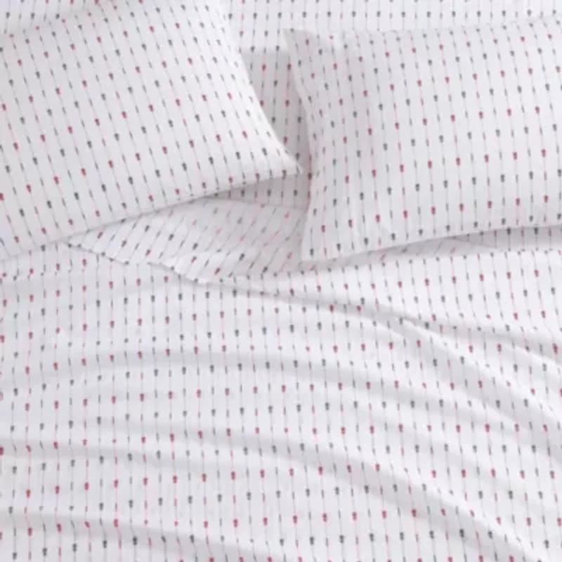 Pineapple Pinstripe Cotton Sheet Set