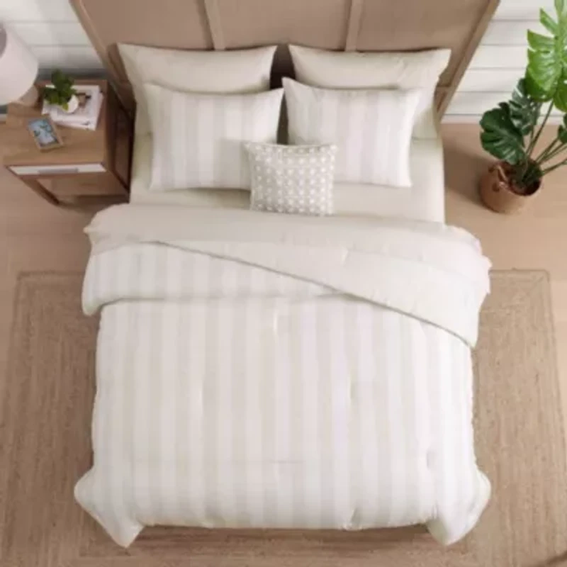 Bahama Weekend Stripe Microfiber Comforter Set