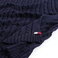 Hilfiger Cable Knit Cotton Throw