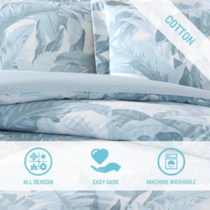 Palm Serenity Reversable Cotton Comforter Set