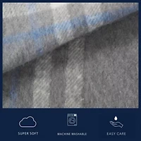 Ryan Cove Plaid Microfiber Decorative Pillow