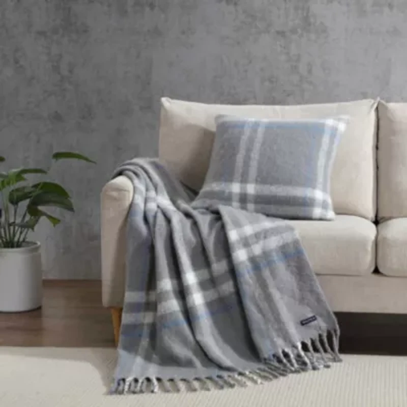 Ryan Cove Plaid Microfiber Decorative Pillow