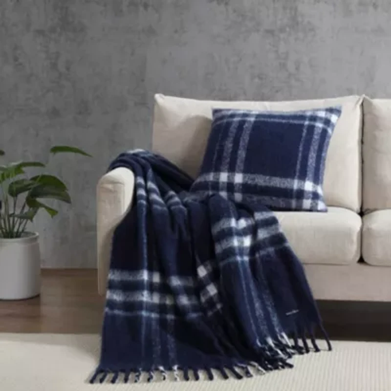 Ryan Cove Plaid Microfiber Decorative Pillow