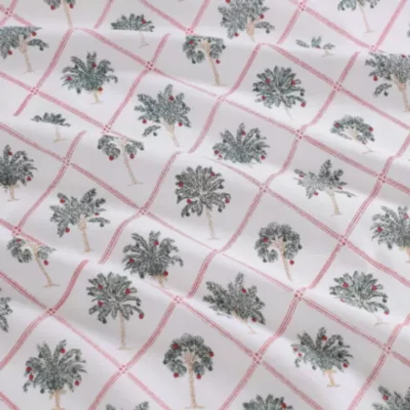 Palm Tree Trellis Cotton Sheet Set