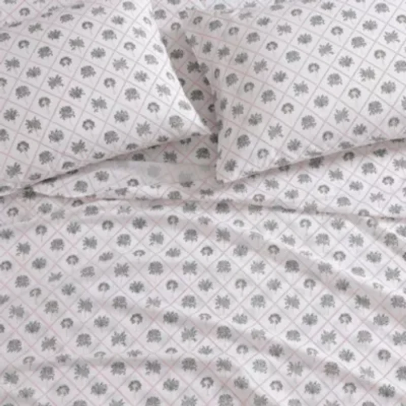 Palm Tree Trellis Cotton Sheet Set