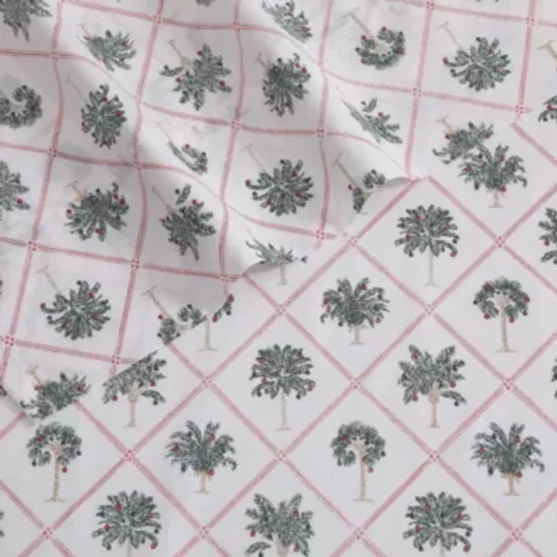 Palm Tree Trellis Cotton Sheet Set
