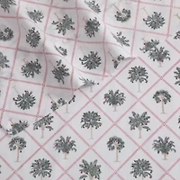 Palm Tree Trellis Cotton Sheet Set