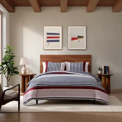 Brooklyn Stripe Cotton Comforter Set
