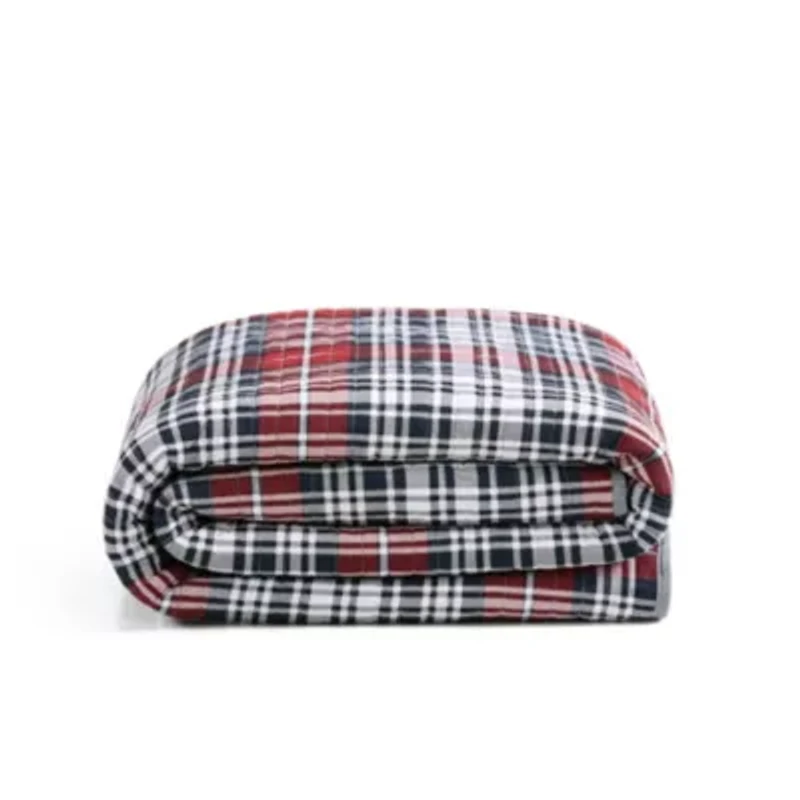 Collegiate Tartan Cotton Quilt Set