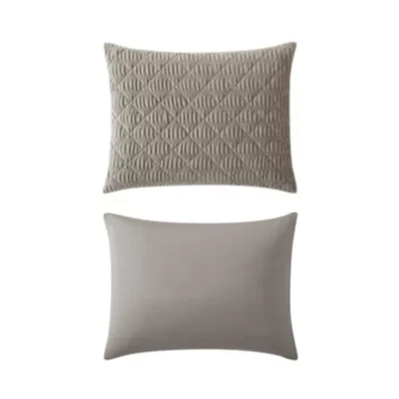 Crushed Velvet Microfiber Quilt Set
