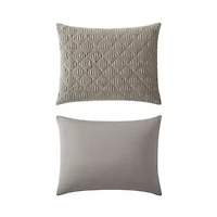 Crushed Velvet Microfiber Quilt Set