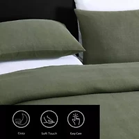 Carved Lines Matelesse Cotton Blend Duvet Set